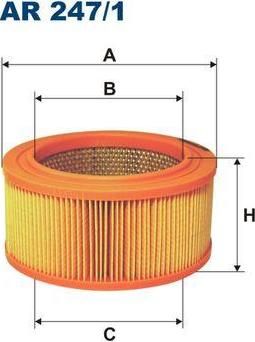 Filtron AR247/1 воздушный фильтр на VOLVO 240 (P242, P244)
