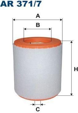 FILTRON Фильтр воздушный AUDI A7 3.0T/A8 3.0TDi/6.3/Q7 3.0TDi 11 (4G0 133 843, AR371/7)
