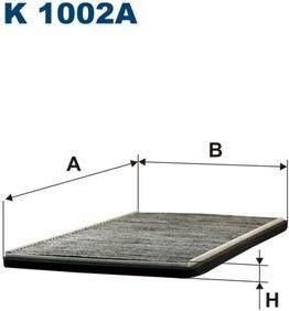 FILTRON Фильтр салона c акт.угл. Corsa B/Tigra (1718045, K1002A)