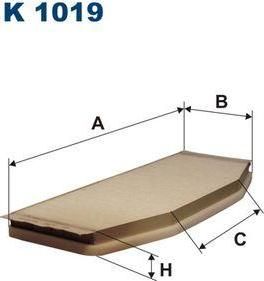 FILTRON Фильтр салона 605 5/94-99 (6447K6, K1019)