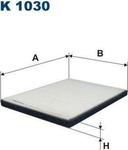 FILTRON Фильтр салонный RENAULT MEG1 + AC (7700424093, K1030)