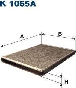 FILTRON Фильтр салона MB W168 угольный (1688300818, K1065A)