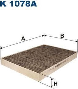 FILTRON Фильтр салонный (угольный) AD A4/A6 99-> угольный (4B0819439C, K1078A)