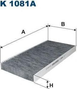 FILTRON Фильтр салонный (угольный) OPEL Vectra C/CORSA C/SAAB (6808601, K1081A)