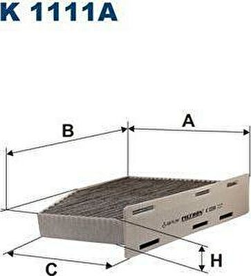 FILTRON Фильтр салонный (угольный) VW Golf /Touran/B6 SKODA Octavia/SUP (1K0819644B, K1111A)