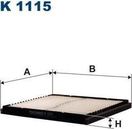 FILTRON Фильтр салонный VOLVO S40 (LA107, K1115)