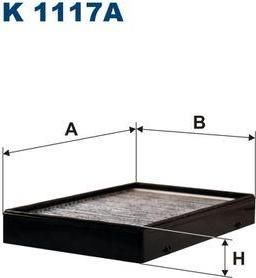 FILTRON Фильтр салона VOLVO 850/S70 угольный (94885274, K1117A)