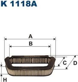 FILTRON Фильтр салонный (угольный) AUDI A8 3.7-4.2L 02- С АКТИВ.УГЛЕМ (1097670, K1118A)