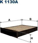 FILTRON Фильтр салонный (угольный) RENAULT MEGANE 2002=> С АКТИВ.УГЛЁМ (1097670, K1130A)