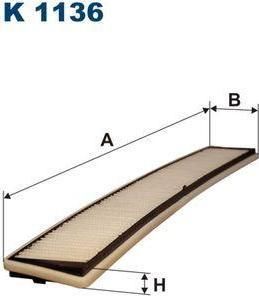 FILTRON Фильтр салонный E46/E83 X3 98-> (64319257504, K1136)