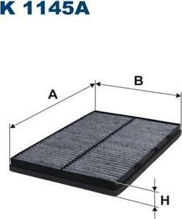FILTRON Фильтр салона ROVER 75 угольный (JKR000040, K1145A)