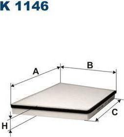 FILTRON Фильтр салонный MB 211 (2118300018, K1146)