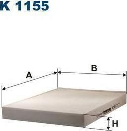 FILTRON Фильтр салонный VW T5 (7H0819631, K1155)