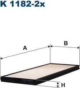 FILTRON Фильтр салонный (комп. 2шт) HYUNDAI Getz 02- Aссent/Verna 1.0-1.06 99- (976171C001, K1182-2X)