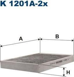 FILTRON Фильтр салонный (угольный) (комп. 2шт) MB W215 /W221 (2218300318, K1201A-2X)