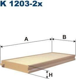 FILTRON Фильтр салонный (комп. 2шт) KIA CARENS (0K2FA6152X, K1203-2X)