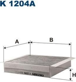 FILTRON Фильтр салона Smart 0,6/0,8L 98-> (угольный) (A0001110V003, K1204A)