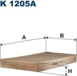 FILTRON Фильтр салона MB SLK 200-350 угольный (171 830 0418, K1205A)