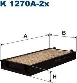 FILTRON Фильтр салонный (угольный) (комп. 2шт) X5(E70) X6(E71) (K1270A-2x)