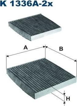 FILTRON Фильтр салонный (упак. 2шт) X3/X4 10- (64 31 9 312 318, K1336A-2X)