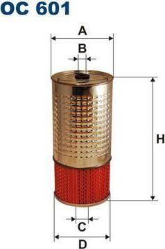 Filtron OC 601 Фильтр масляный MB W123/W126/W460/T1/T2 2.0D-2.9D