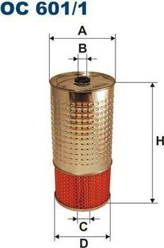 Filtron OC 601/1 Фильтр масляный MB W123/W126/W460/T1/T2 2.0D-2.9D