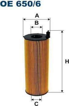 FILTRON Фильтр масляный VAG/PORSCHE/LAND ROVER V6/V8 дизель (057 115 561M, OE650/6)