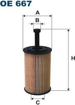 FILTRON Фильтр масляный CITROEN C2/C3/Xsa PEU 1,1/1,4/1,6L (1109R7, OE667)