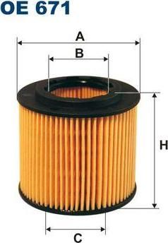 FILTRON Фильтр масляный SEAT/SKODA/VW (03D198819A, OE671)