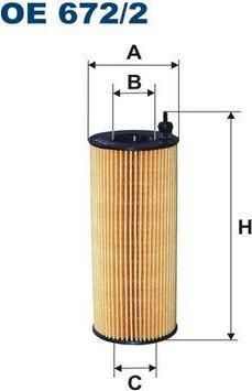 FILTRON Фильтр масляный E60/E61/E81 E87/E82/E90/X3/X5 07-> mot.N47/N57 (OE672/2)