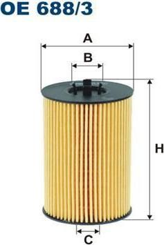 FILTRON Фильтр масляный VAG TDI 12- (03N 115 562, OE688/3)