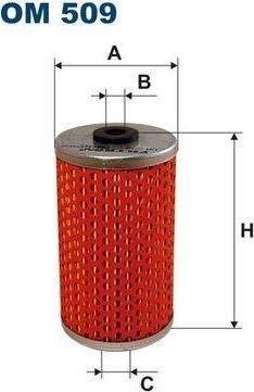 FILTRON Фильтр масляный MB W201/W461/W463/T1 77-96 /для насоса ГУРа (OM509)