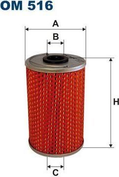 FILTRON Фильтр масляный MB W414 (3641800309, OM516)