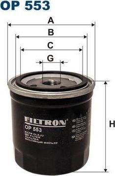 Filtron OP553 масляный фильтр на PEUGEOT 305 I Break (581D)