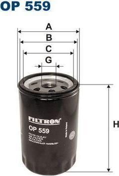 FILTRON Фильтр масляный M20 (11421266773, OP559)