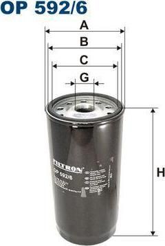 FILTRON фильтр масляный IVECO EuroMover/EuroStar/EuroTech/EuroTrakker/Stralis/Trakker (2992544, OP592/6)