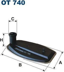 Filtron OT740 гидрофильтр, автоматическая коробка передач на MERCEDES-BENZ C-CLASS купе (CL203)