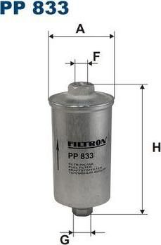 FILTRON Фильтр топливный AD 100/VW (431133511, PP833)