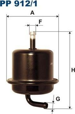 FILTRON Фильтр топливн. Suzuki Baleno 1.3/1.6i 16V 95-02 (1541060G00, PP912/1)