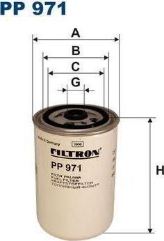 FILTRON Фильтр топливный RVI Magnum, Midlum, Premium (4253 8923, PP971)