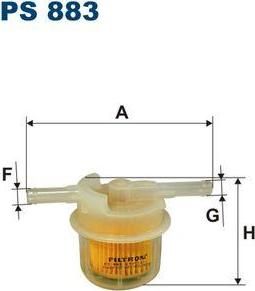 Filtron PS883 топливный фильтр на MAZDA 323 III Hatchback (BF)
