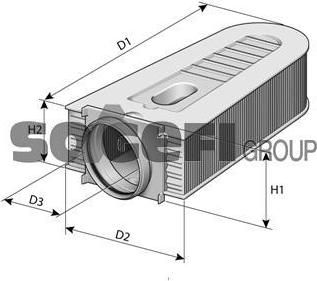 Fram CA11202 воздушный фильтр на MERCEDES-BENZ GLK-CLASS (X204)