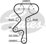 GATES Ремень ГРМ OPEL 95-> 16V /CHEVROLET Lacetti (5636564, 5499XS)