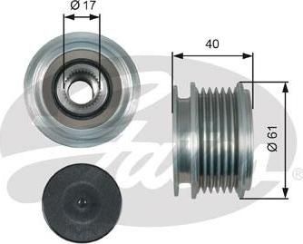 Gates OAP7013 механизм свободного хода генератора на VW MULTIVAN V (7HM, 7HN, 7HF, 7EF, 7EM, 7EN)