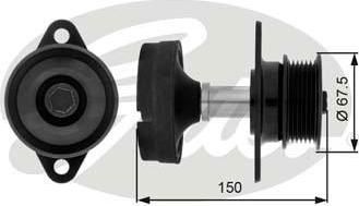 Gates OAP7045 механизм свободного хода генератора на FORD FOCUS (DAW, DBW)