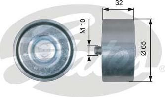 Gates T36196 паразитный / ведущий ролик, поликлиновой ремень на IVECO EuroCargo