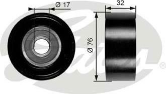 GATES Ролик ремня приводного HYUNDAI H-series, HYUNDAI i-Series (25286-4A000, T36253)