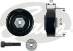 GATES Ролик ремня приводного CHEVROLET AVEO/MATIZ/SPARK 1.0/1.2 06- (96416331, T36408)