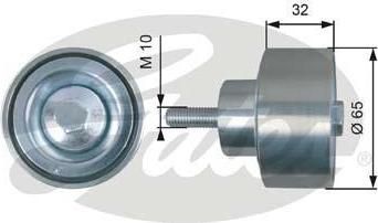 Gates T36516 паразитный / ведущий ролик, поликлиновой ремень на IVECO EuroCargo