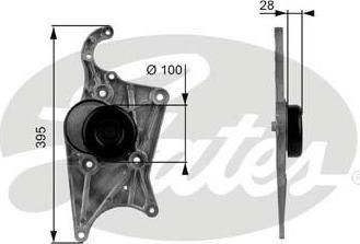 Gates T38109 натяжной ролик, поликлиновой ремень на CHEVROLET CAVALIER седан